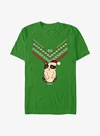 Marvel Hawkeye Cat Ugly Sweater Print T-Shirt