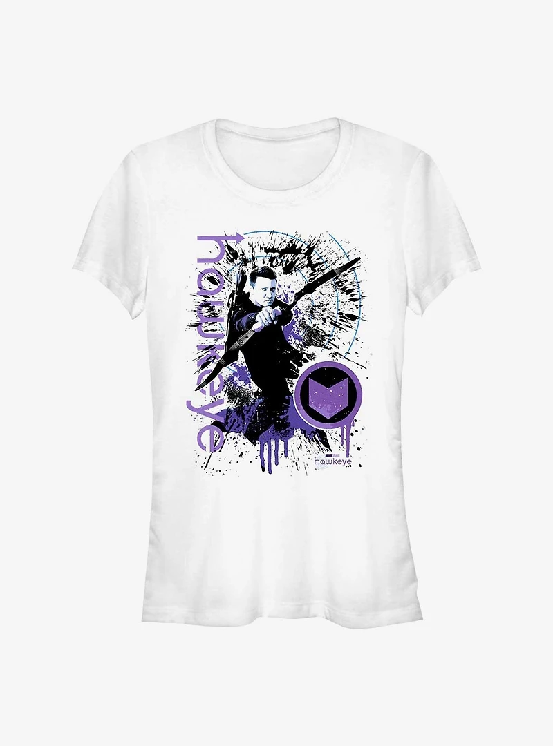 Marvel Hawkeye Splatter Girls T-Shirt