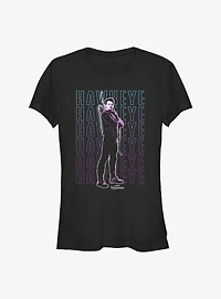Marvel Hawkeye Stacked Girls T-Shirt