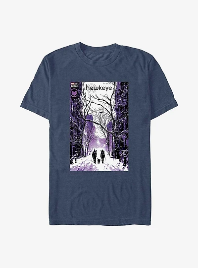 Marvel Hawkeye Winter Poster T-Shirt