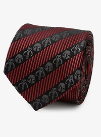 Star Wars The Mandalorian Black Red Stripe Tie