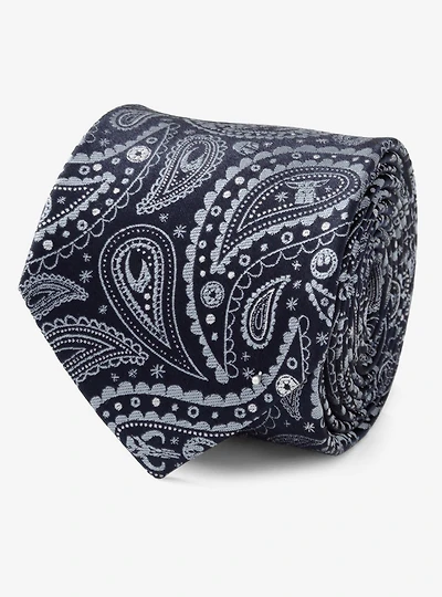 Star Wars The Mandalorian Blue Paisley Tie