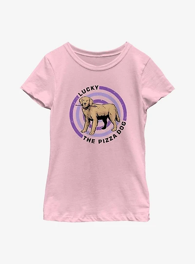 Marvel Hawkeye Pizza Dog Bullseye Youth T-Shirt