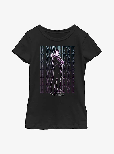 Marvel Hawkeye Stacked Youth T-Shirt