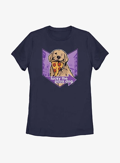 Marvel Hawkeye Pizza Dog Chevron Women's T-Shirt