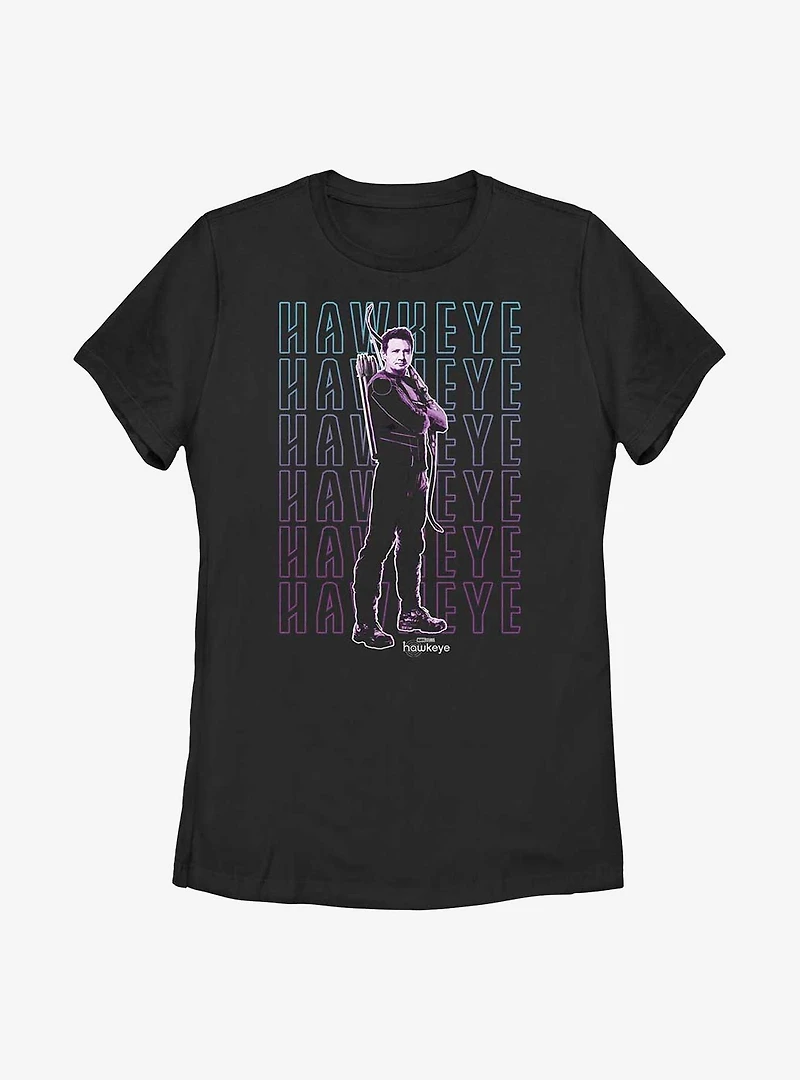 Marvel Hawkeye Stacked Women's T-Shirt