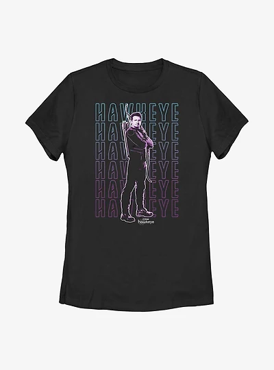 Marvel Hawkeye Stacked Women's T-Shirt
