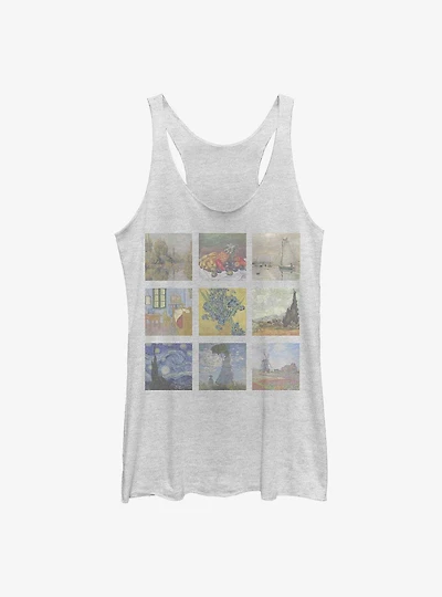 Impressionist Grid Girls Tank