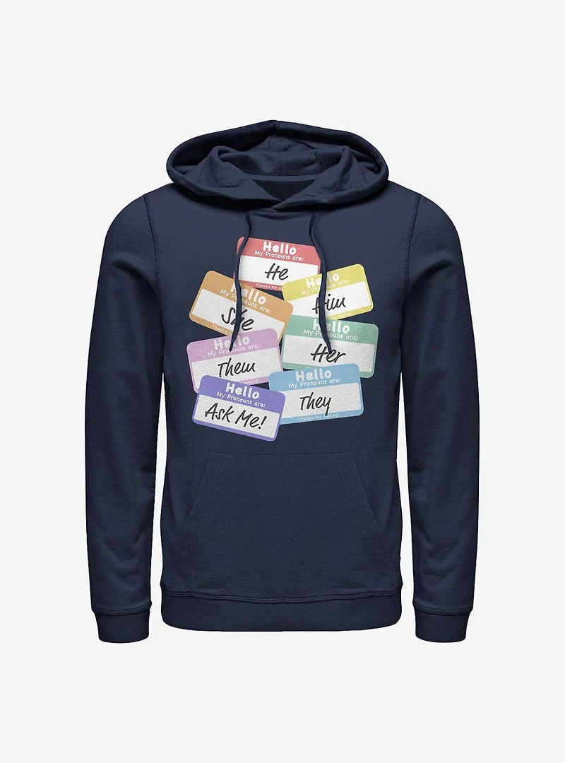 Rainbow Pronouns Hoodie