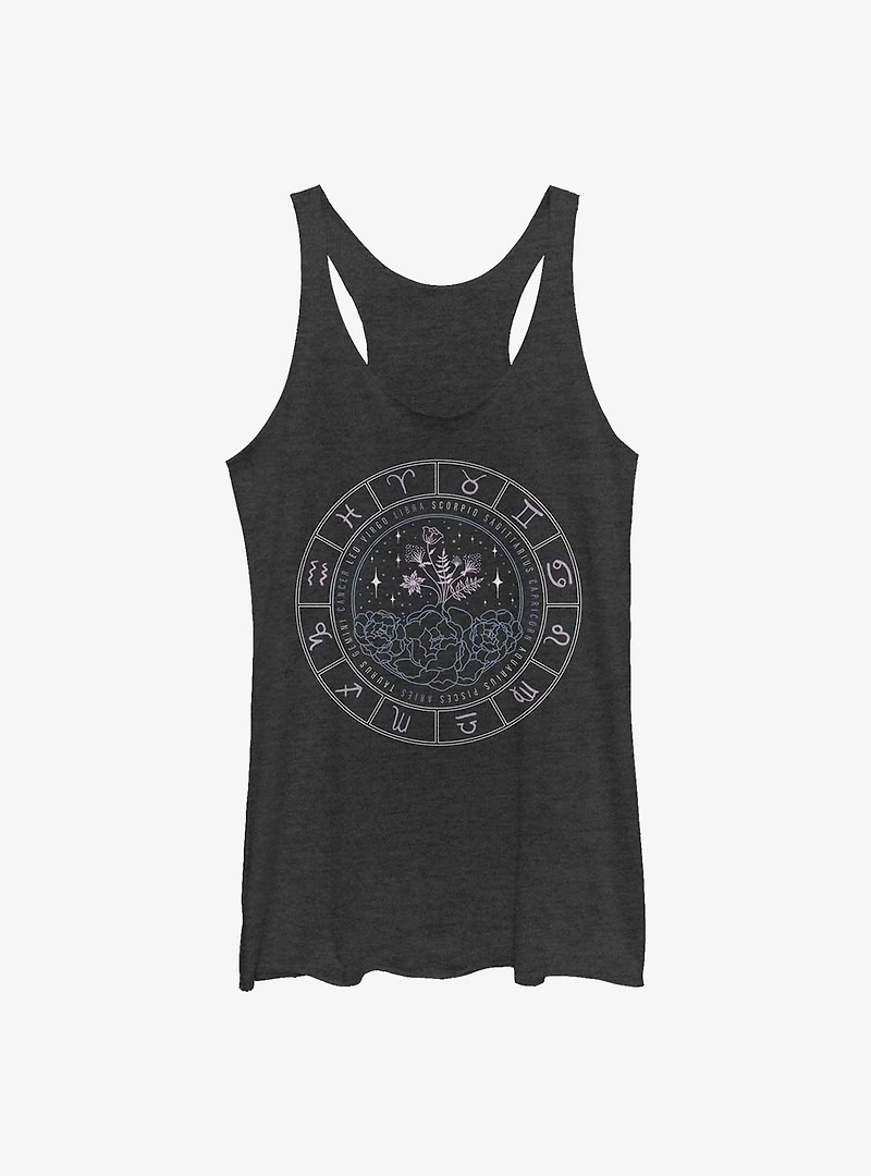 Zodiac Floral Girls Tank