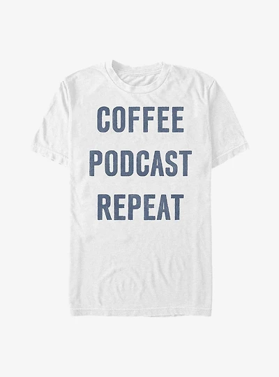 Coffee Podcast Repeat T-Shirt