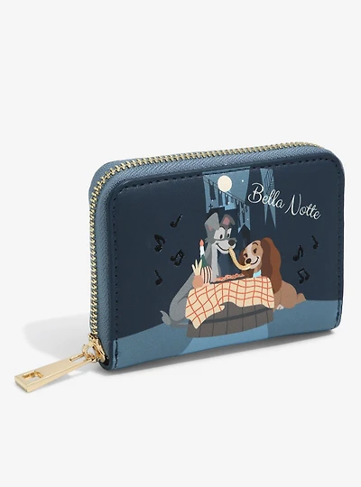 Our Universe Disney Lady and the Tramp Bella Notte Small Zip Wallet  - BoxLunch Exclusive