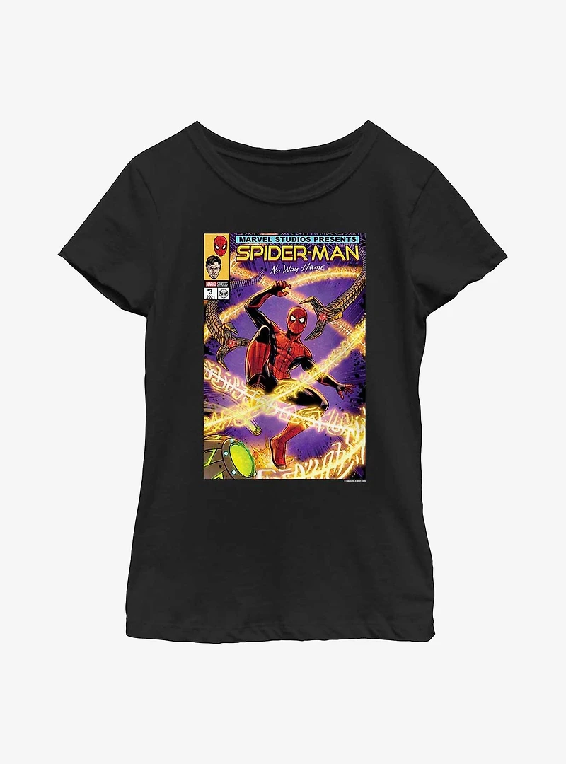 Marvel Spider-Man Battle Comic Cover Youth T-Shirt