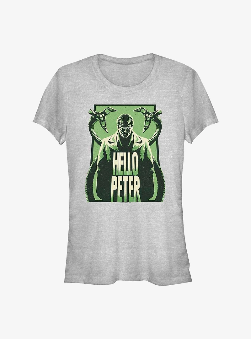Marvel's Spider-Man Hello Peter Badge Girl's T-Shirt