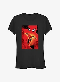 Marvel's Spider-Man Web Swinging Girl's T-Shirt