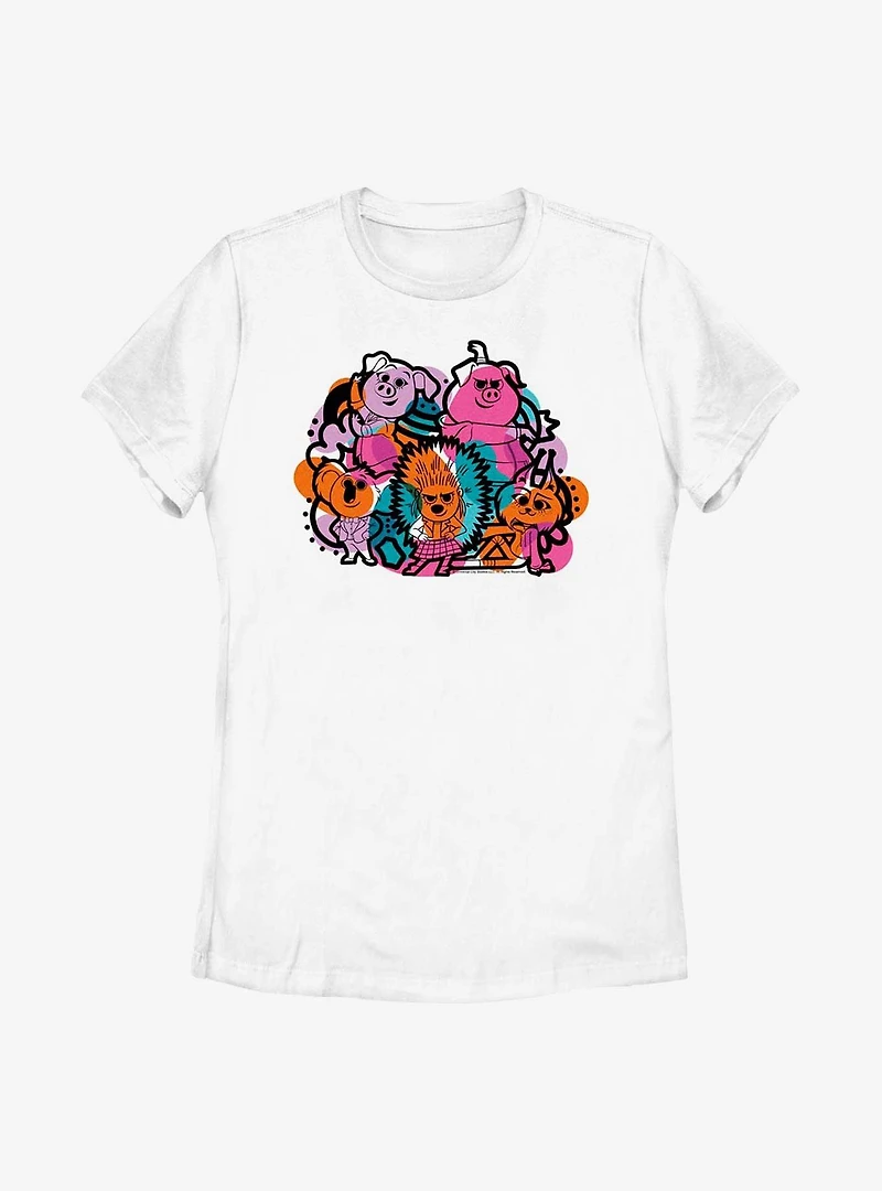 Sing Doodle Group Womens T-Shirt