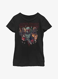 Star Wars The Book Of Boba Fett Bounty Hunting Youth T-Shirt