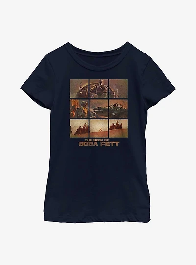 Star Wars The Book Of Boba Fett Desert Palace Youth T-Shirt