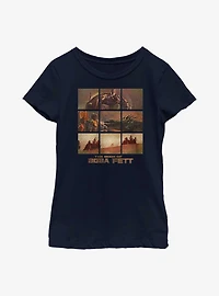 Star Wars The Book Of Boba Fett Desert Palace Youth T-Shirt