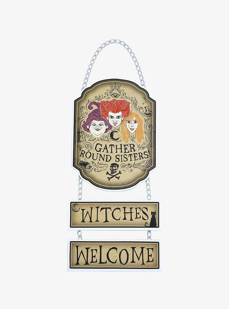 Disney Hocus Pocus Gather Round Sisters Welcome Sign