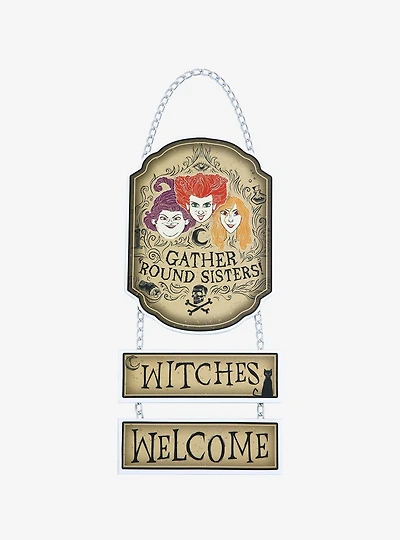 Disney Hocus Pocus Gather Round Sisters Welcome Sign