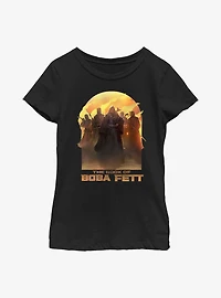 Star Wars Book Of Boba Fett Leading By Example Youth Girls T-Shirt
