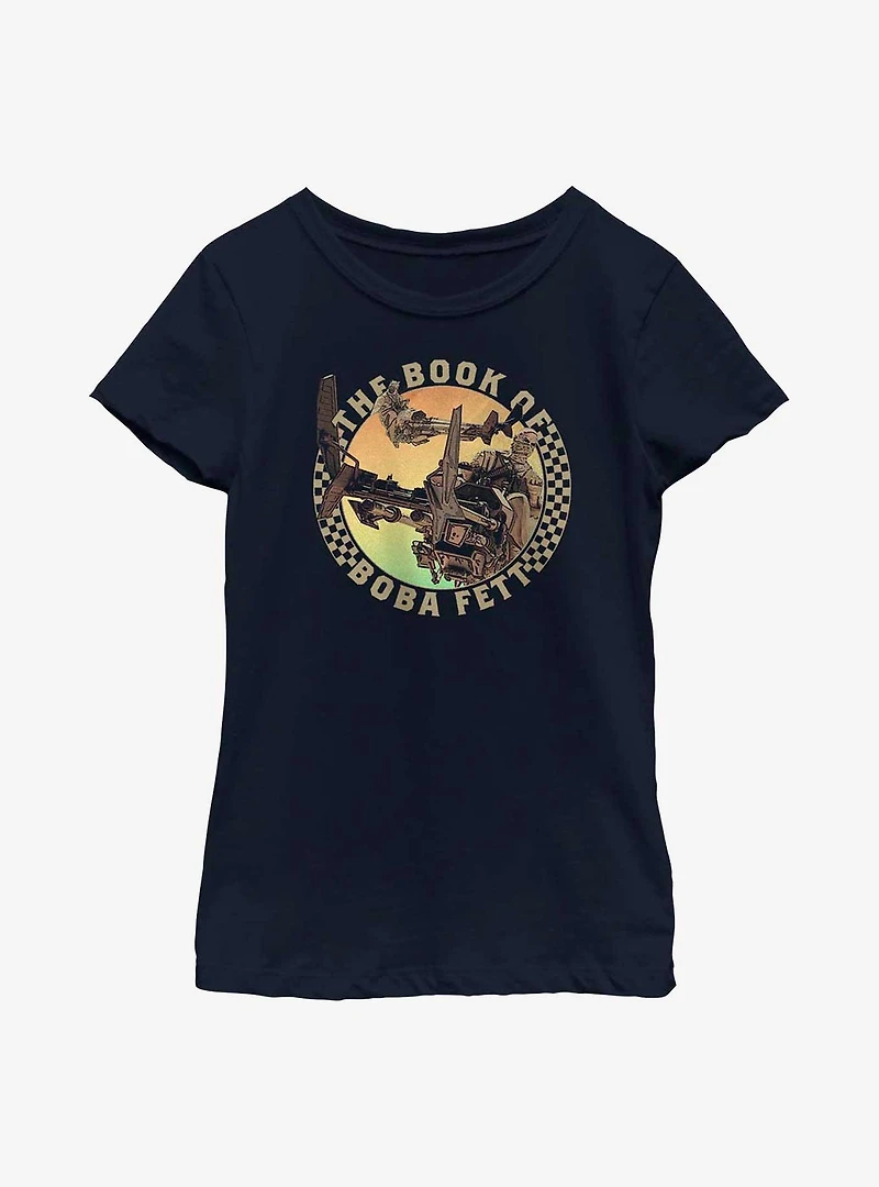 Star Wars Book Of Boba Fett Tusken Raider Speeder Bike Youth Girls T-Shirt