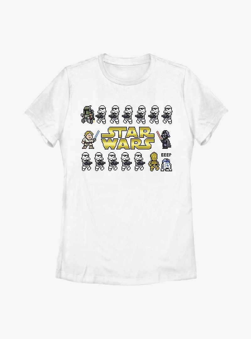 Star Wars Pixel Line Womens T-Shirt