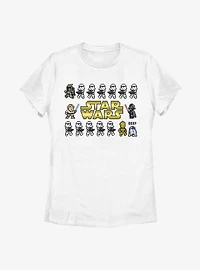 Star Wars Pixel Line Womens T-Shirt