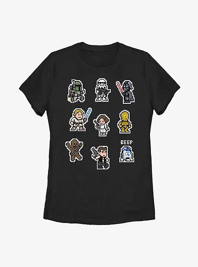 Star Wars Pixel Team Womens T-Shirt