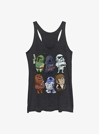 Star Wars Doodles Womens Tank Top