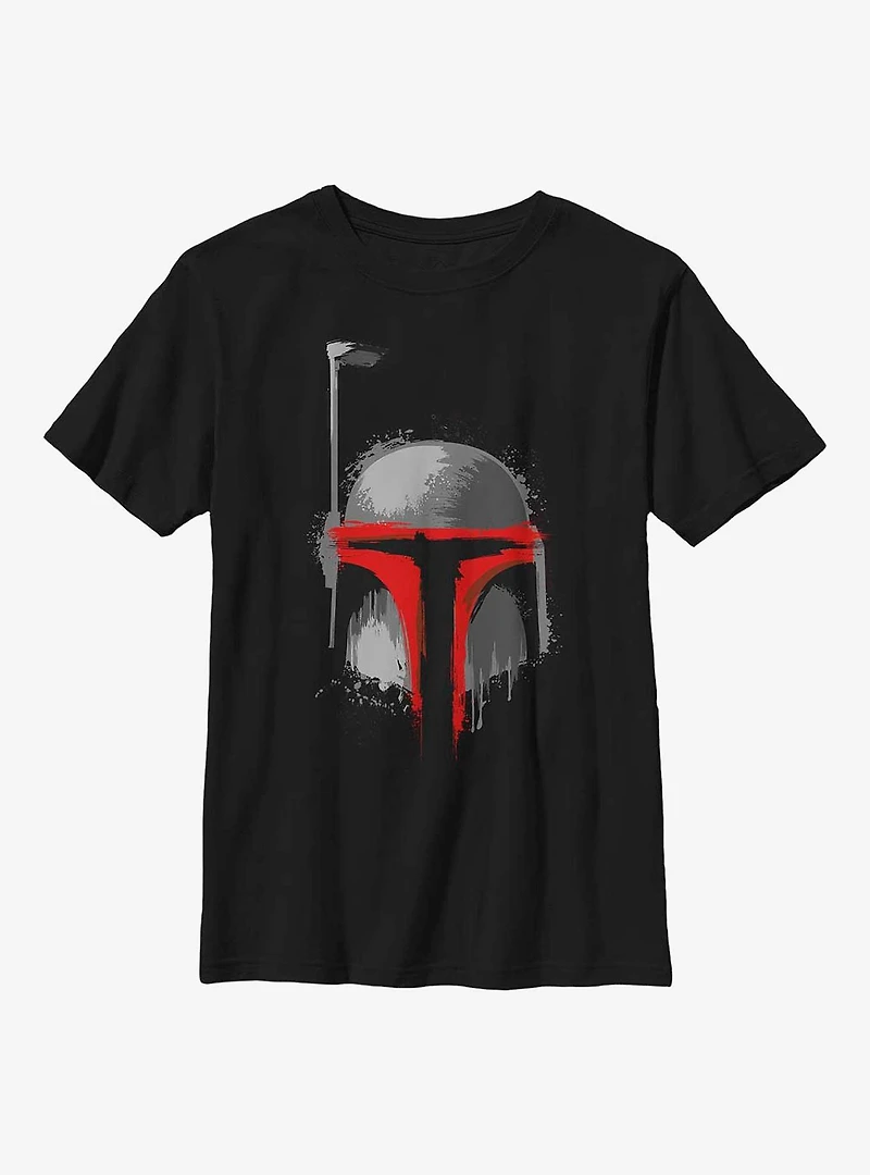 Star Wars Boba Fett Brush 02 Youth T-Shirt