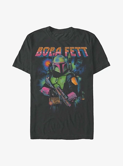Star Wars The Mandalorian Boba Fett Glow T-Shirt