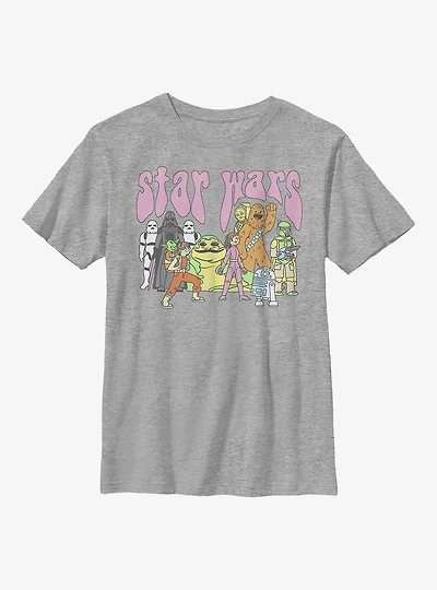 Star Wars Psychedelic Characters Youth T-Shirt