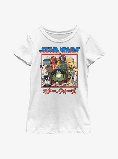 Star Wars: Visions Anime Group Youth Girls T-Shirt