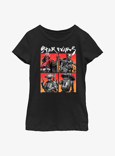 Star Wars: Visions Four On The Floor Youth Girls T-Shirt