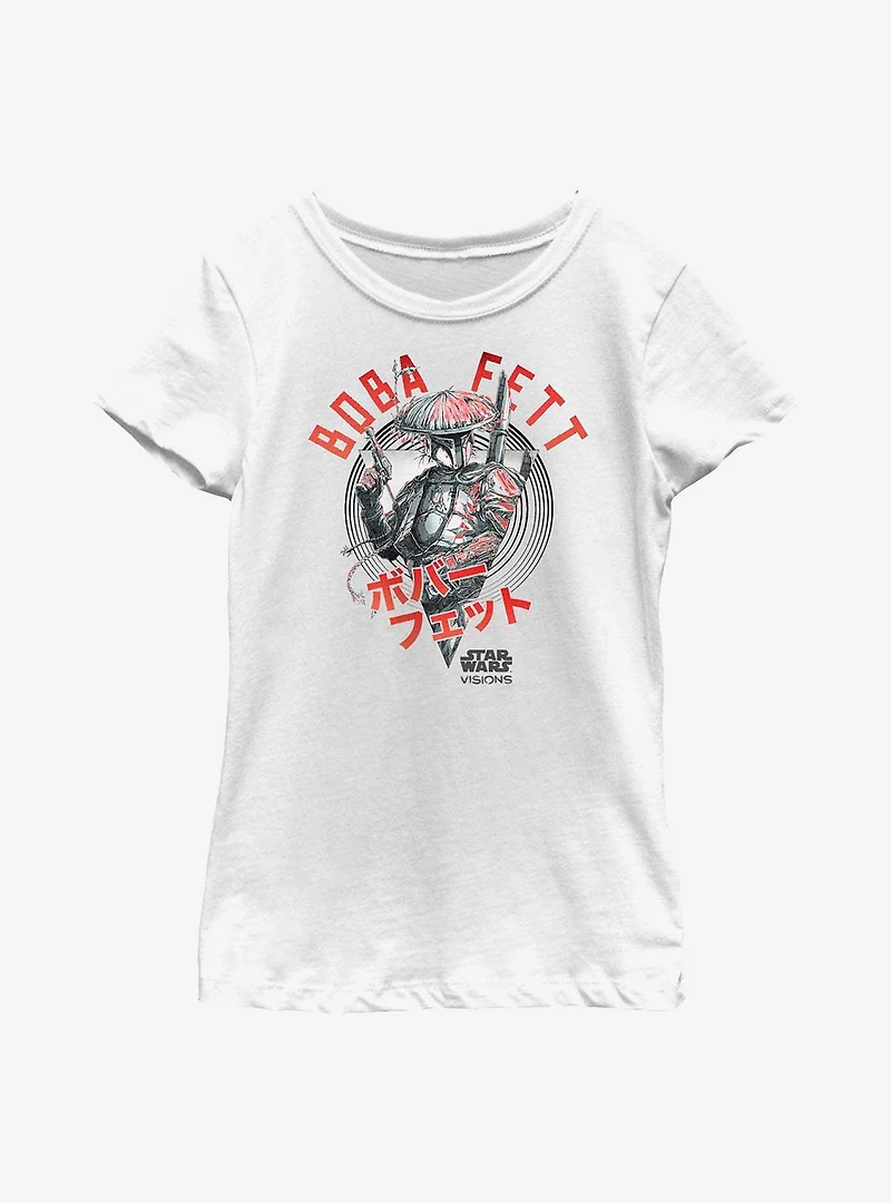 Star Wars: Visions The Boba Fett Youth Girls T-Shirt