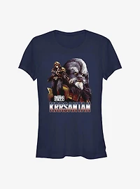 Star Wars The Book Of Boba Fett Double Krrsantan Girls T-Shirt