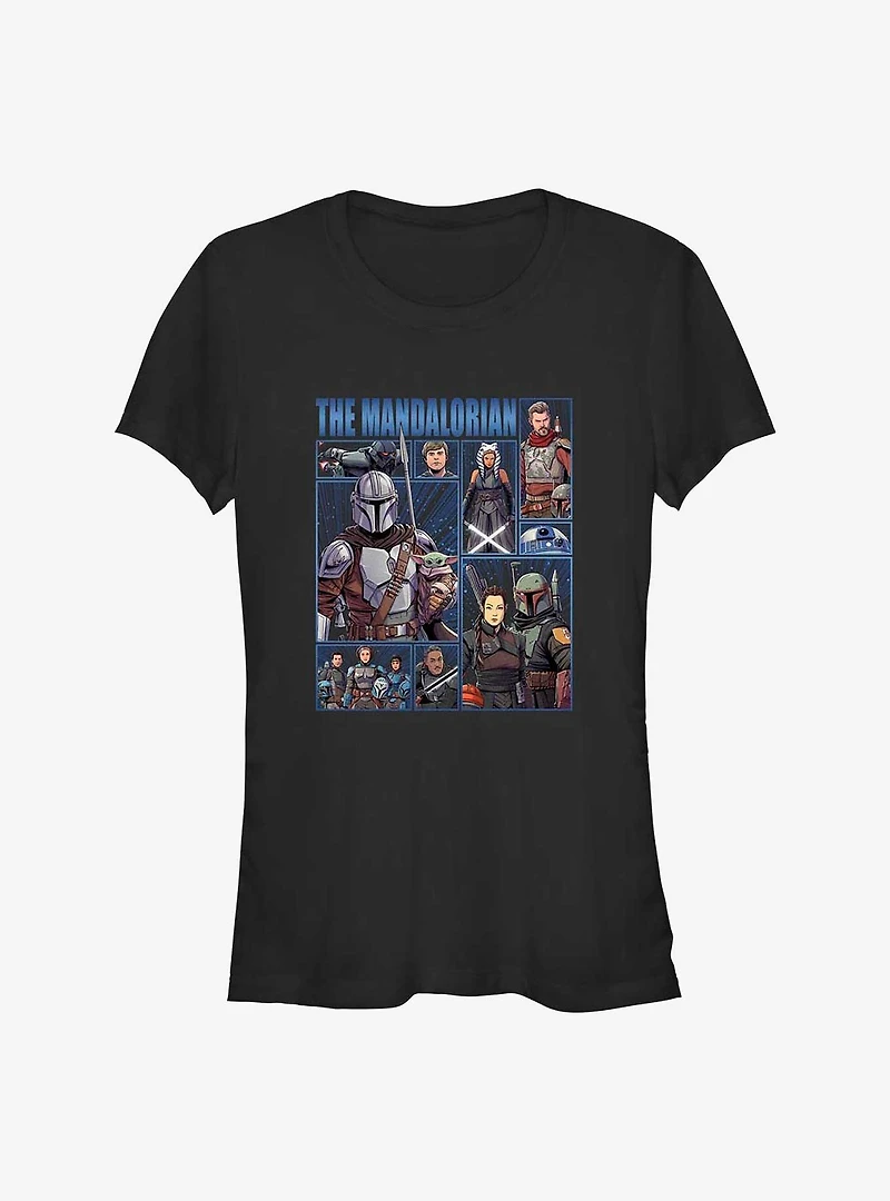 Star Wars The Mandalorian Cast Of Many Girl's T-Shirt