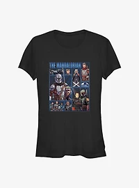 Star Wars The Mandalorian Cast Of Many Girl's T-Shirt