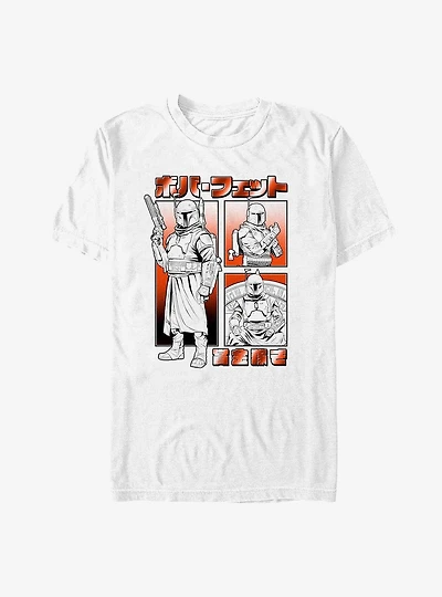 Star Wars The Mandalorian Boba Manga T-Shirt