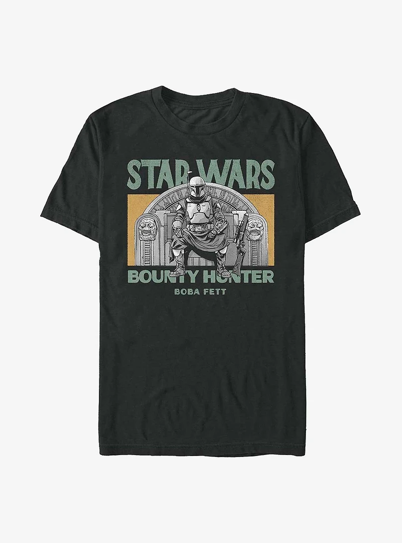 Star Wars The Mandalorian Boba Throne T-Shirt