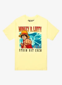 One Piece Monkey D. Luffy Character Panel Women's T-Shirt - BoxLunch Exclusive