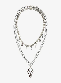 Scream Ghost Face Call Me Chain Necklace Set