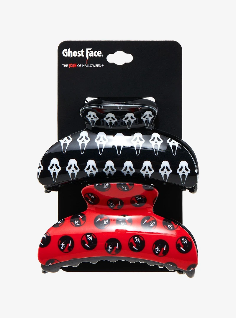 Scream Ghost Face Claw Hair Clip Set