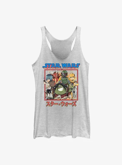 Star Wars: Visions Boba Fett Anime Group Girl's Tank