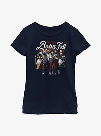 Star Wars Book Of Boba Fett Support Plan Youth Girls T-Shirt