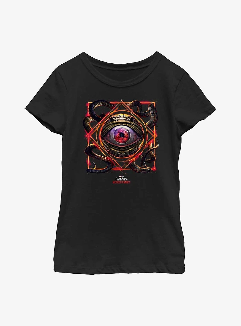 Marvel Doctor Strange Multiverse Of Madness Gargantos Eyeball Rune Youth Girls T-Shirt