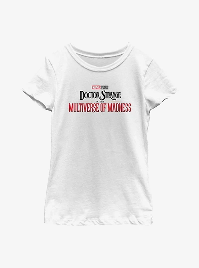 Marvel Doctor Strange Multiverse Of Madness Main Logo Youth Girls T-Shirt