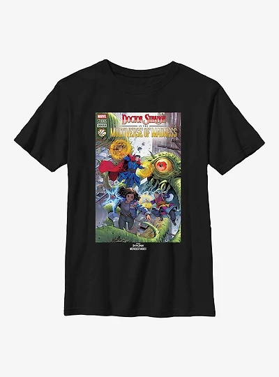 Marvel Doctor Strange Multiverse Of Madness Modern Comic Cover Youth T-Shirt